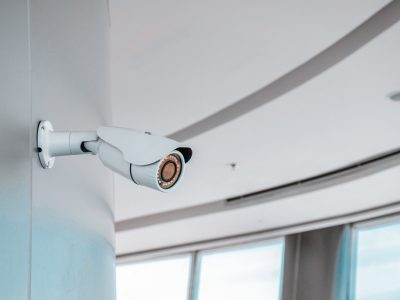 CCTV installed in the office building.